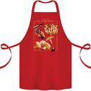 Mushroom Species Mycology Foraging Cotton Apron 100% Organic Red