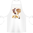 Mushroom Species Mycology Foraging Cotton Apron 100% Organic White