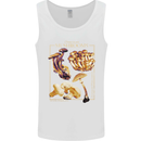 Mushroom Species Mycology Foraging Mens Vest Tank Top White