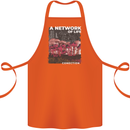 Mushrooms A Network of Life Mycology Cotton Apron 100% Organic Orange