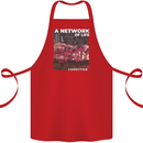 Mushrooms A Network of Life Mycology Cotton Apron 100% Organic Red