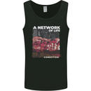 Mushrooms A Network of Life Mycology Mens Vest Tank Top Black