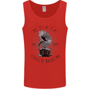 Music Is My Only Drug Funny DJ Vinyl Decks Mens Vest Tank Top Red
