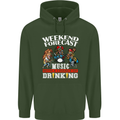 Music Weekend Funny Alcohol Beer Mens 80% Cotton Hoodie Forest Green