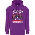 Music Weekend Funny Alcohol Beer Mens 80% Cotton Hoodie Purple