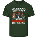 Music Weekend Funny Alcohol Beer Mens Cotton T-Shirt Tee Top Forest Green