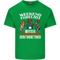 Music Weekend Funny Alcohol Beer Mens Cotton T-Shirt Tee Top Irish Green