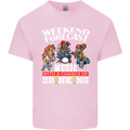 Music Weekend Funny Alcohol Beer Mens Cotton T-Shirt Tee Top Light Pink