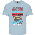 Music in the Soul Heard by the Universe Mens Cotton T-Shirt Tee Top Light Blue