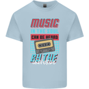 Music in the Soul Heard by the Universe Mens Cotton T-Shirt Tee Top Light Blue