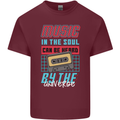 Music in the Soul Heard by the Universe Mens Cotton T-Shirt Tee Top Maroon