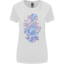 Musical Keyboard Dragon Womens Wider Cut T-Shirt White