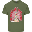 My Atoms Love Funny Physics Valentine's Day Mens Cotton T-Shirt Tee Top Military Green