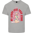 My Atoms Love Funny Physics Valentine's Day Mens Cotton T-Shirt Tee Top Sports Grey