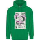 My Atoms Love Your Atoms Valentine's Day Mens 80% Cotton Hoodie Irish Green