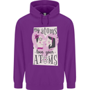 My Atoms Love Your Atoms Valentine's Day Mens 80% Cotton Hoodie Purple