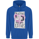 My Atoms Love Your Atoms Valentine's Day Mens 80% Cotton Hoodie Royal Blue