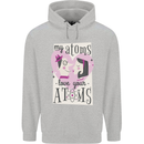 My Atoms Love Your Atoms Valentine's Day Mens 80% Cotton Hoodie Sports Grey