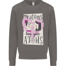My Atoms Love Your Atoms Valentine's Day Mens Sweatshirt Jumper Charcoal