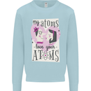 My Atoms Love Your Atoms Valentine's Day Mens Sweatshirt Jumper Light Blue