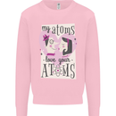My Atoms Love Your Atoms Valentine's Day Mens Sweatshirt Jumper Light Pink