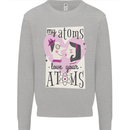 My Atoms Love Your Atoms Valentine's Day Mens Sweatshirt Jumper Sports Grey