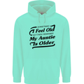 My Auntie is Older 30th 40th 50th Birthday Childrens Kids Hoodie Peppermint