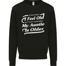 My Auntie is Older 30th 40th 50th Birthday Kids Sweatshirt Jumper Black