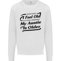 My Auntie is Older 30th 40th 50th Birthday Kids Sweatshirt Jumper White