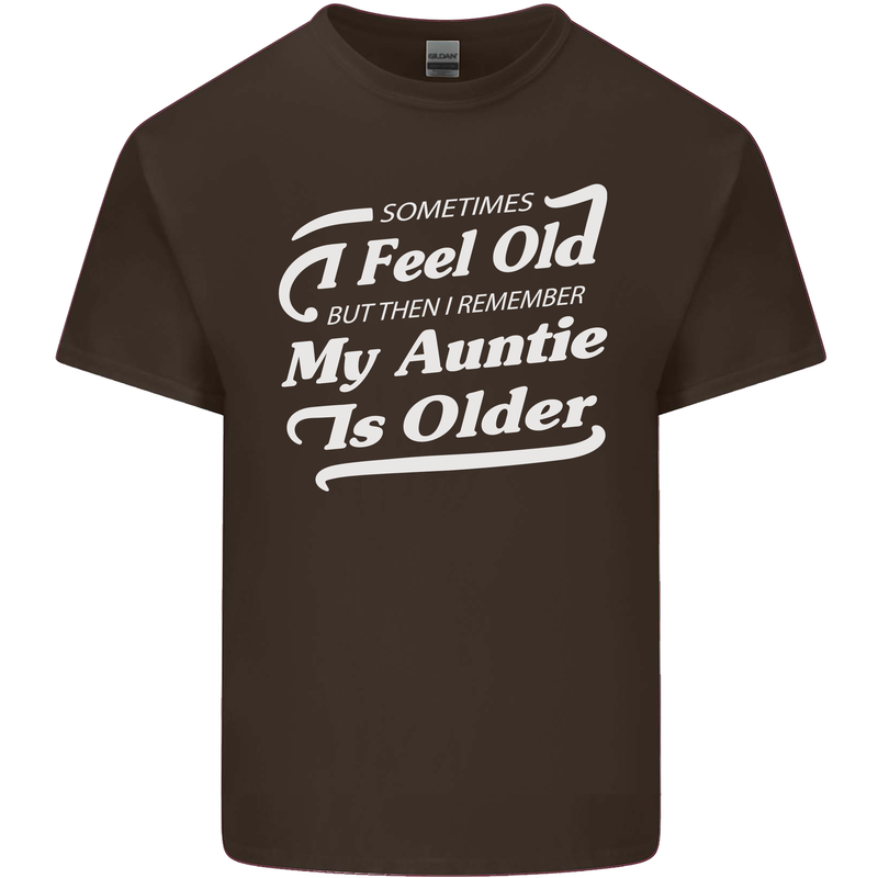 My Auntie is Older 30th 40th 50th Birthday Kids T-Shirt Childrens Chocolate