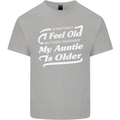 My Auntie is Older 30th 40th 50th Birthday Kids T-Shirt Childrens Sports Grey