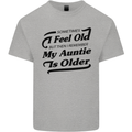 My Auntie is Older 30th 40th 50th Birthday Kids T-Shirt Childrens Sports Grey