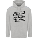 My Auntie is Older 30th 40th 50th Birthday Mens 80% Cotton Hoodie Sports Grey