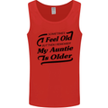My Auntie is Older 30th 40th 50th Birthday Mens Vest Tank Top Red