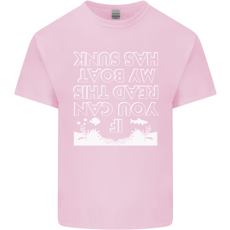 My Boat Has Sunk Sailing Sailor Boat Canoe Mens Cotton T-Shirt Tee Top Light Pink