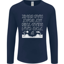 My Boat Has Sunk Sailing Sailor Boat Canoe Mens Long Sleeve T-Shirt Navy Blue