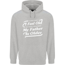 My Father is Older 30th 40th 50th Birthday Childrens Kids Hoodie Sports Grey