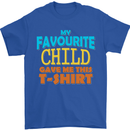 My Favourite Child Gave Me This Fathers Day Mens T-Shirt Cotton Gildan Royal Blue