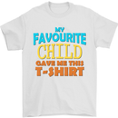 My Favourite Child Gave Me This Fathers Day Mens T-Shirt Cotton Gildan White