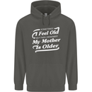 My Mother is Older 30th 40th 50th Birthday Childrens Kids Hoodie Storm Grey