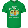 My Other Home Is a Caravan Caravanning Mens Cotton T-Shirt Tee Top Irish Green