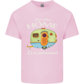 My Other Home Is a Caravan Caravanning Mens Cotton T-Shirt Tee Top Light Pink