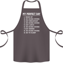 My Perfect Day Scuba Diving Diver Dive Cotton Apron 100% Organic Dark Grey