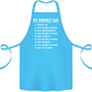 My Perfect Day Scuba Diving Diver Dive Cotton Apron 100% Organic Turquoise