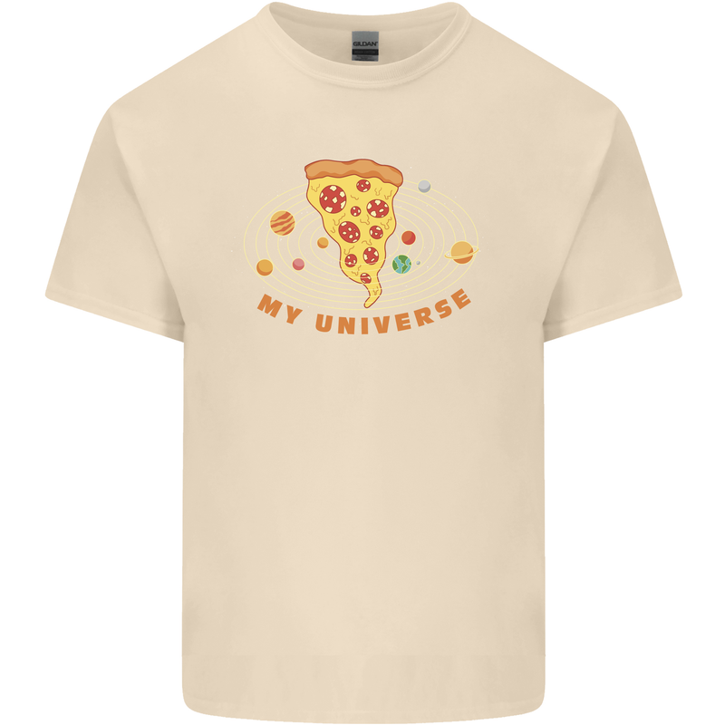 My Pizza Universe Funny Food Diet Mens Cotton T-Shirt Tee Top Natural