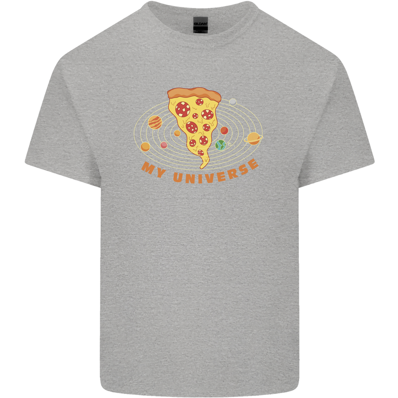 My Pizza Universe Funny Food Diet Mens Cotton T-Shirt Tee Top Sports Grey