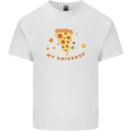 My Pizza Universe Funny Food Diet Mens Cotton T-Shirt Tee Top White