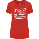 My Sister is Older 30th 40th 50th Birthday Womens Wider Cut T-Shirt Red