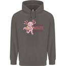 My Students Axolotl Questions Teacher Funny Mens 80% Cotton Hoodie Charcoal