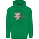 My Students Axolotl Questions Teacher Funny Mens 80% Cotton Hoodie Irish Green
